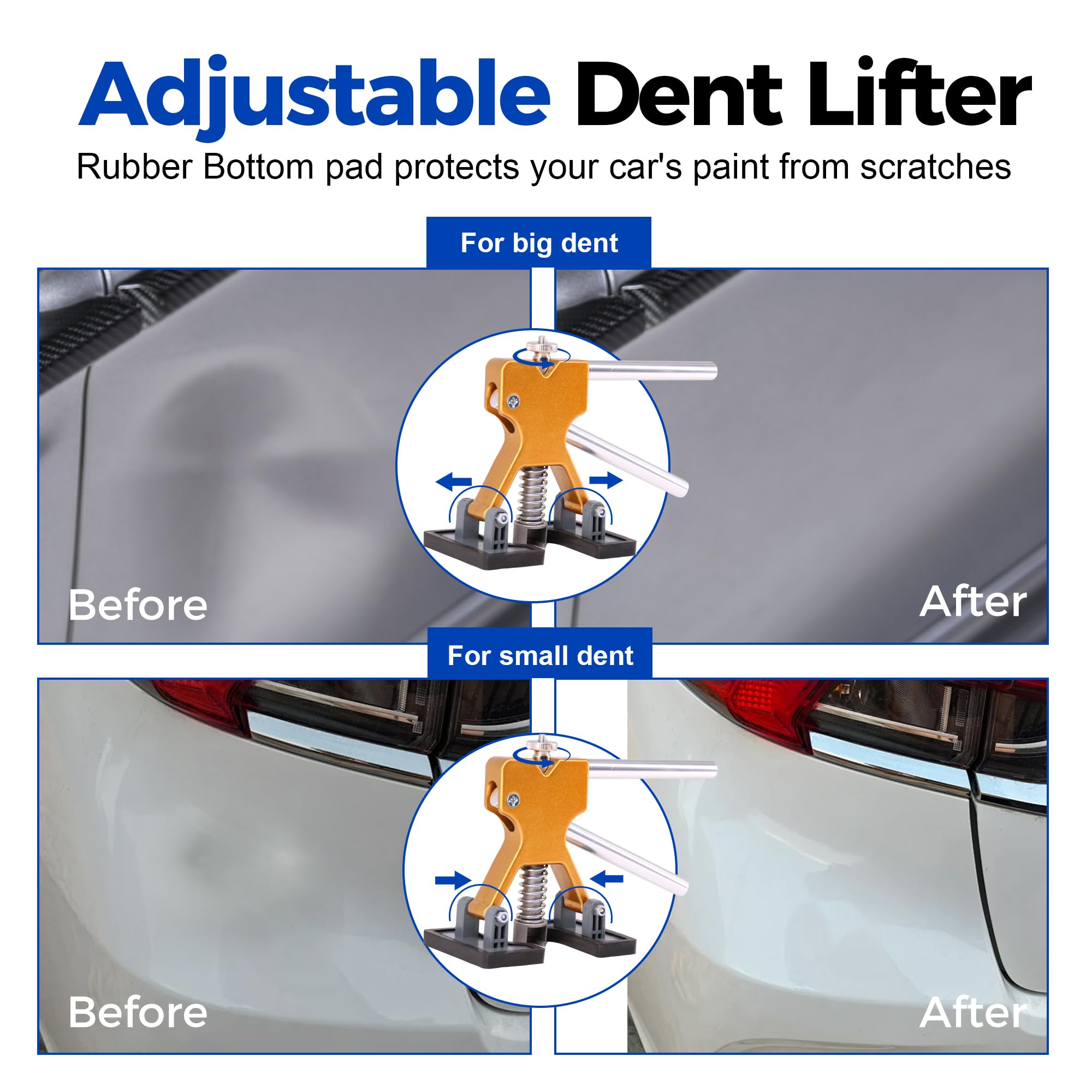 CZJCMECH assorted glue tabs enable versatile dent repairs on metal