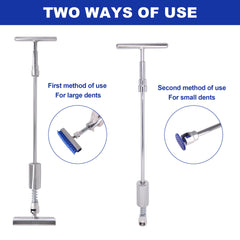 CZJCMECH t-bar dent puller assembly showing versatile puller configuration for various dents.