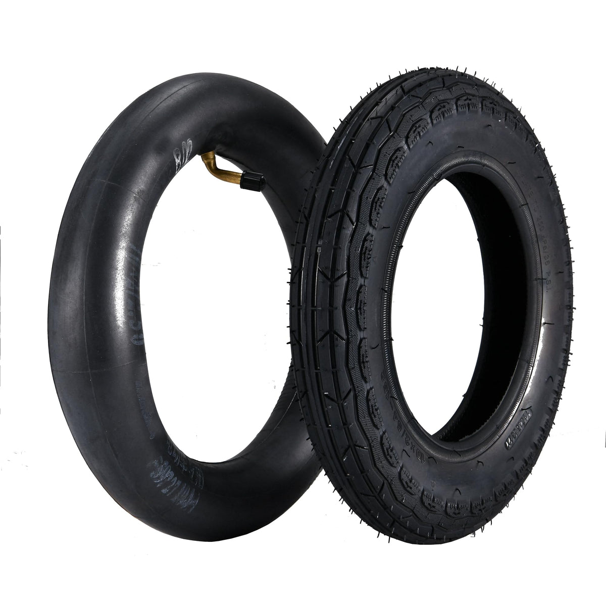 CZJIAWO 10inch scooter tire side view highlights durable construction for daily riding.