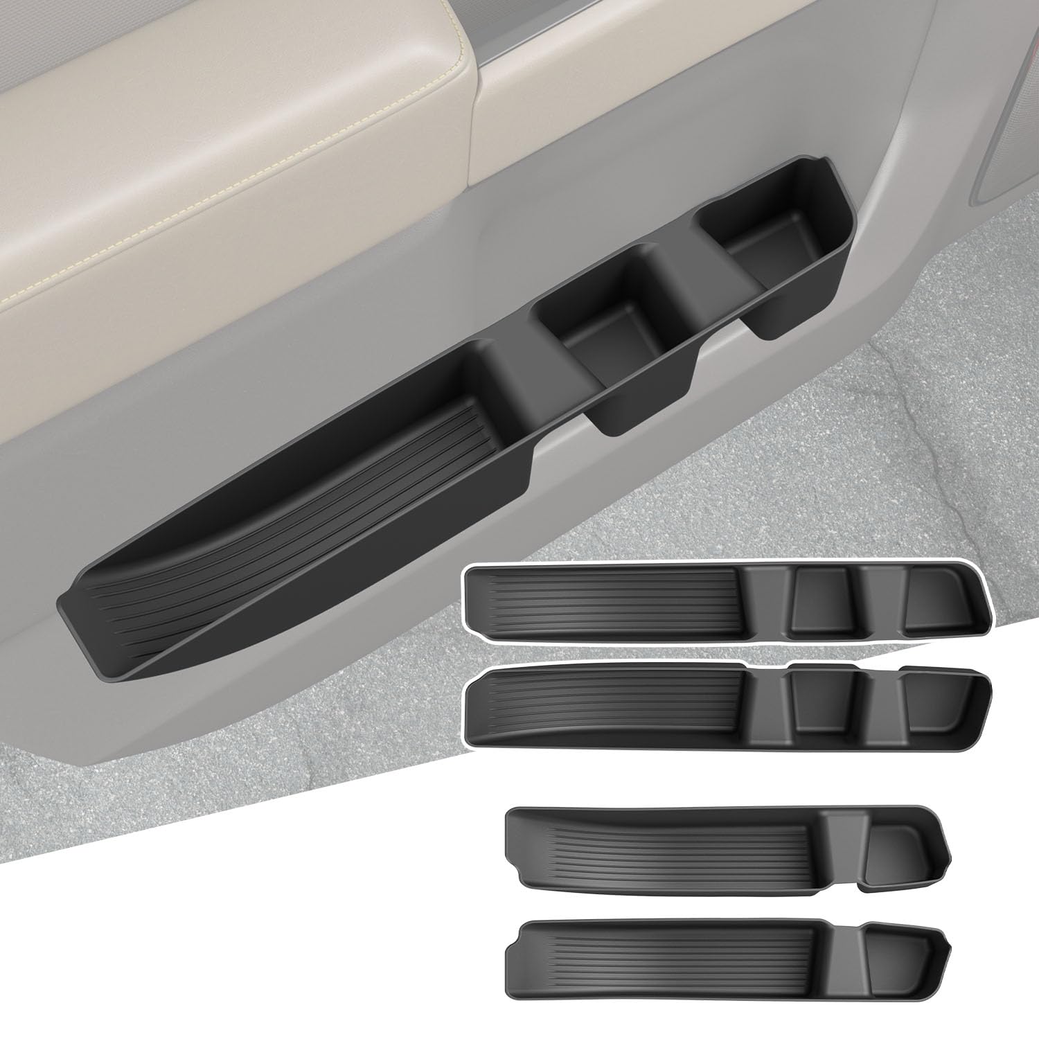 CZmenghe door side storage boxes 4-pack keep small items organized and within reach.