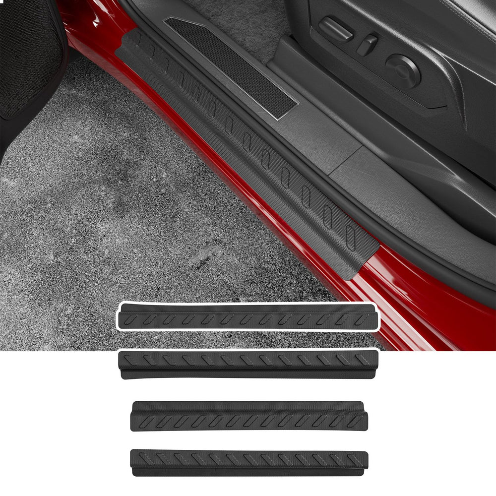 CZmenghe exterior door sill protector with precise Crew Cab fit preventing scuffs