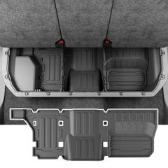 CZmenghe Tundra under-seat storage mat shows precise fitment for a clean truck space.