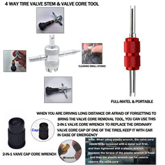 CZRWJXW four-way valve core tool ideal for on-the-go maintenance.