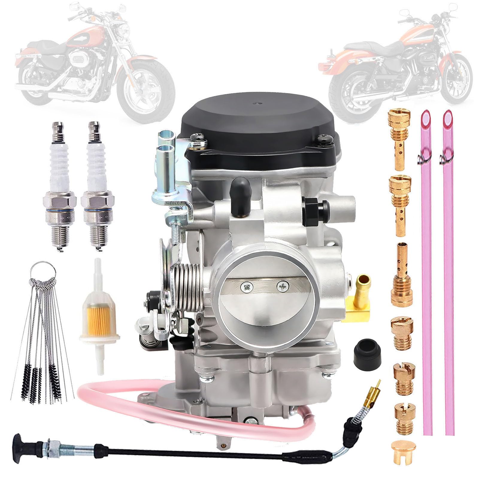 Czsmbt CV40 carburetor replacement for Harley, precise fit for Dyna models.