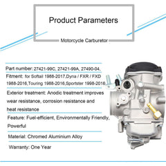 Czsmbt fuel filter included in CV40 kit for Harley CV40 carburetor.