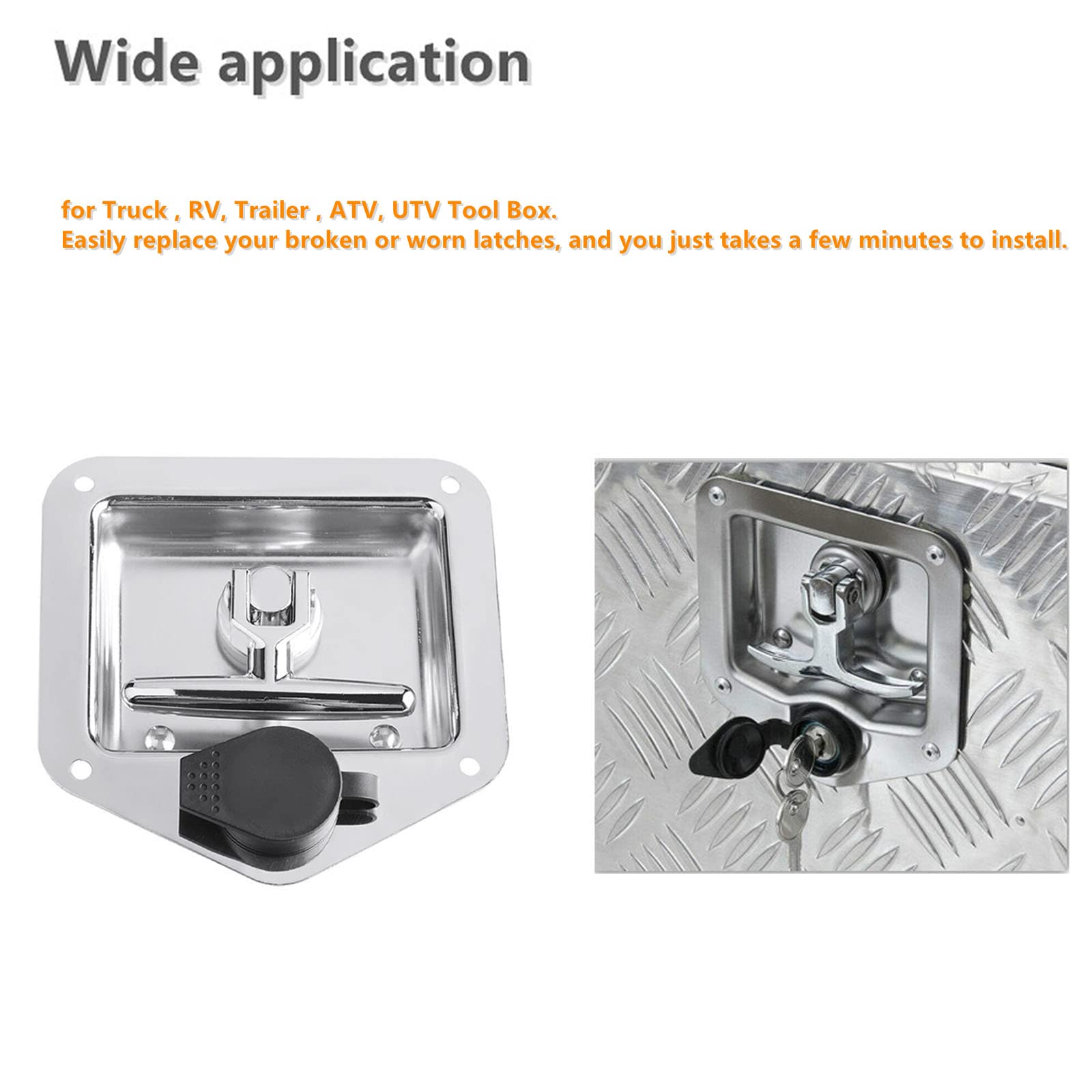 Czsmbt latch with anti-water gasket visible during installation