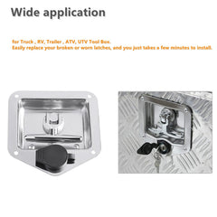 Czsmbt latch with anti-water gasket visible during installation
