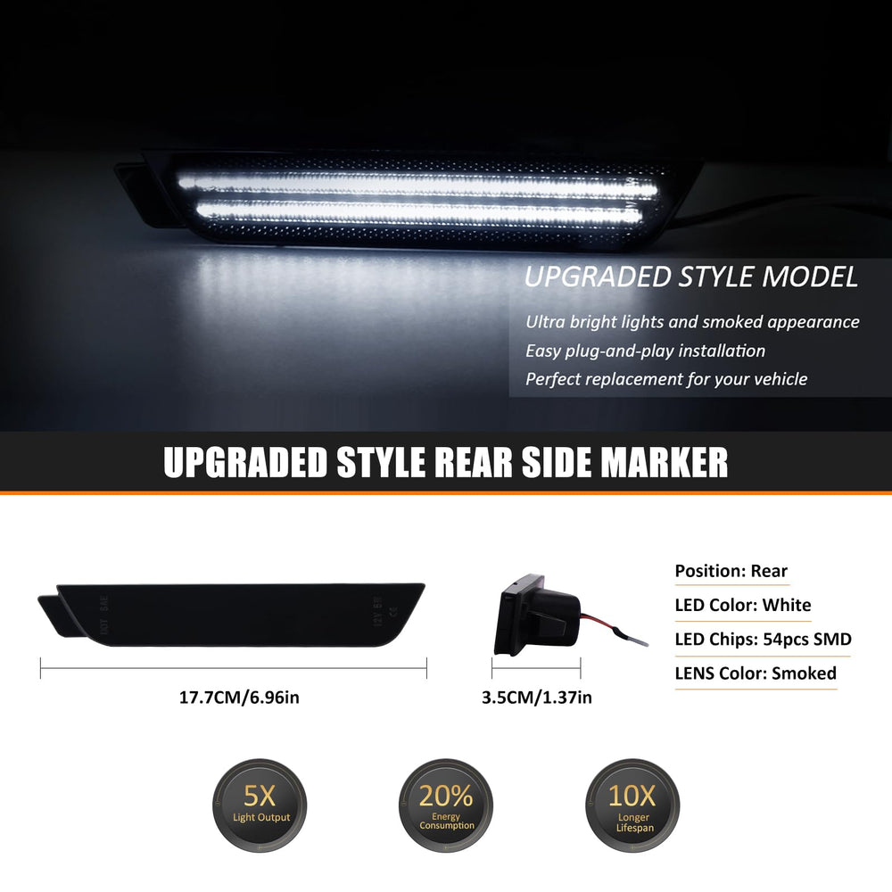 D-Lumina Camaro front LED sidemarker strip for bright signaling.