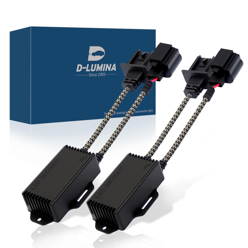 D-Lumina H13 decoder front view showing anti-flicker harness for smoother LED light
