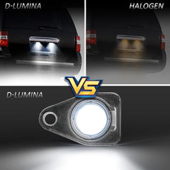 D-Lumina Navigator right license plate light enhances nighttime rear illumination.