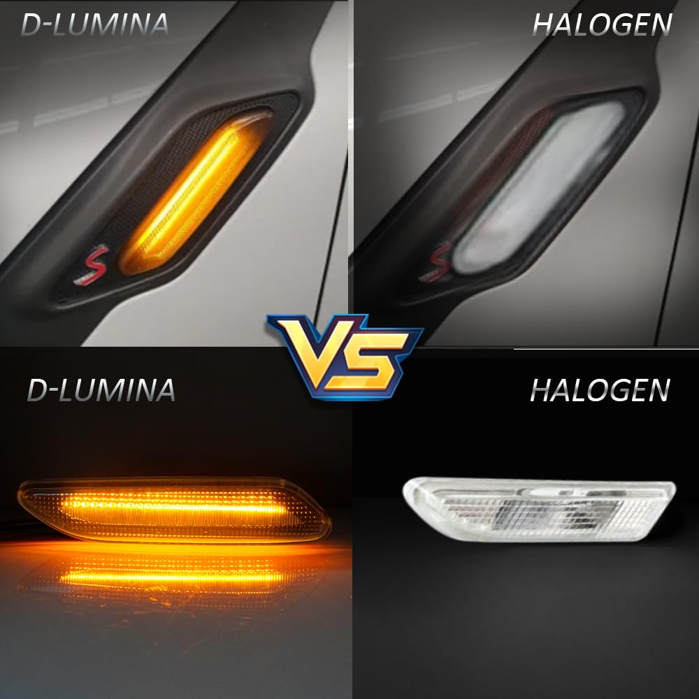 D-Lumina Mini Cooper rear-left LED side marker with bright output
