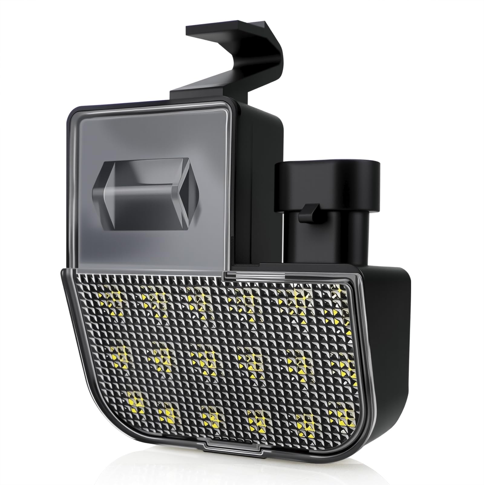 D-Lumina under hood light installed in Chevy Silverado engine bay for clearer maintenance.