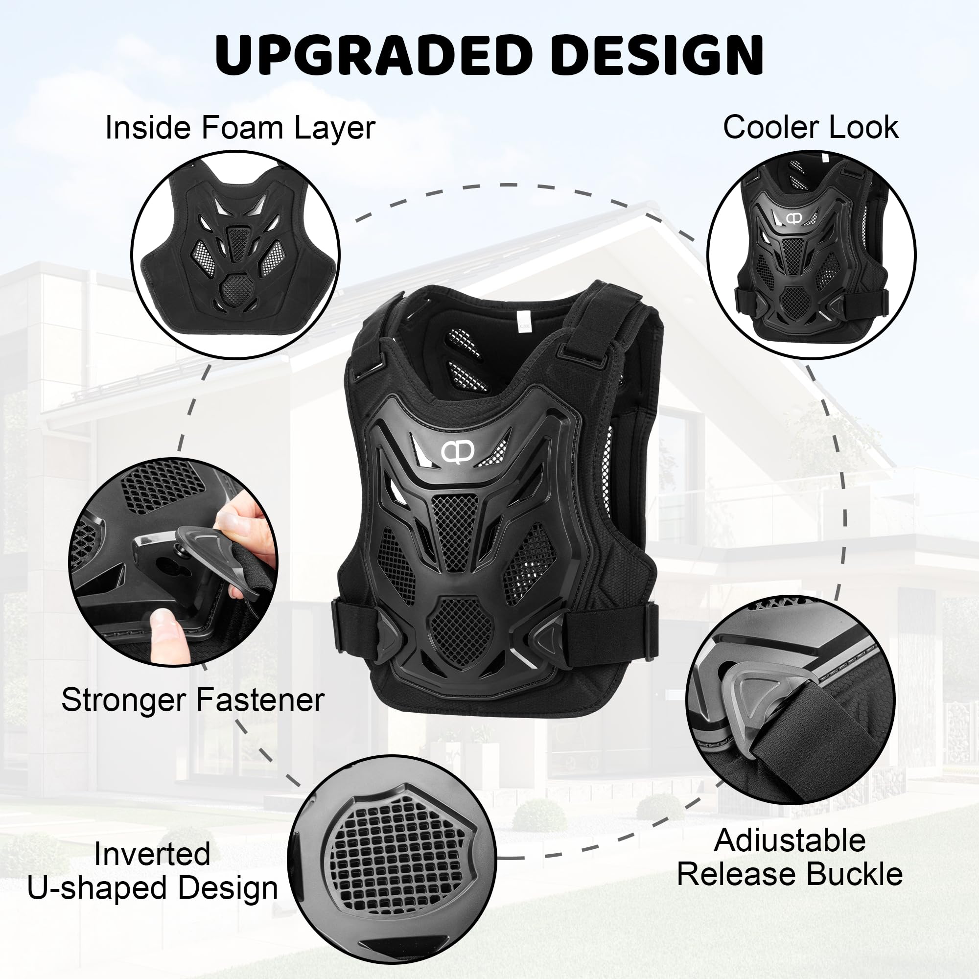 DA protective armor shoulder guards for all riders during sports.