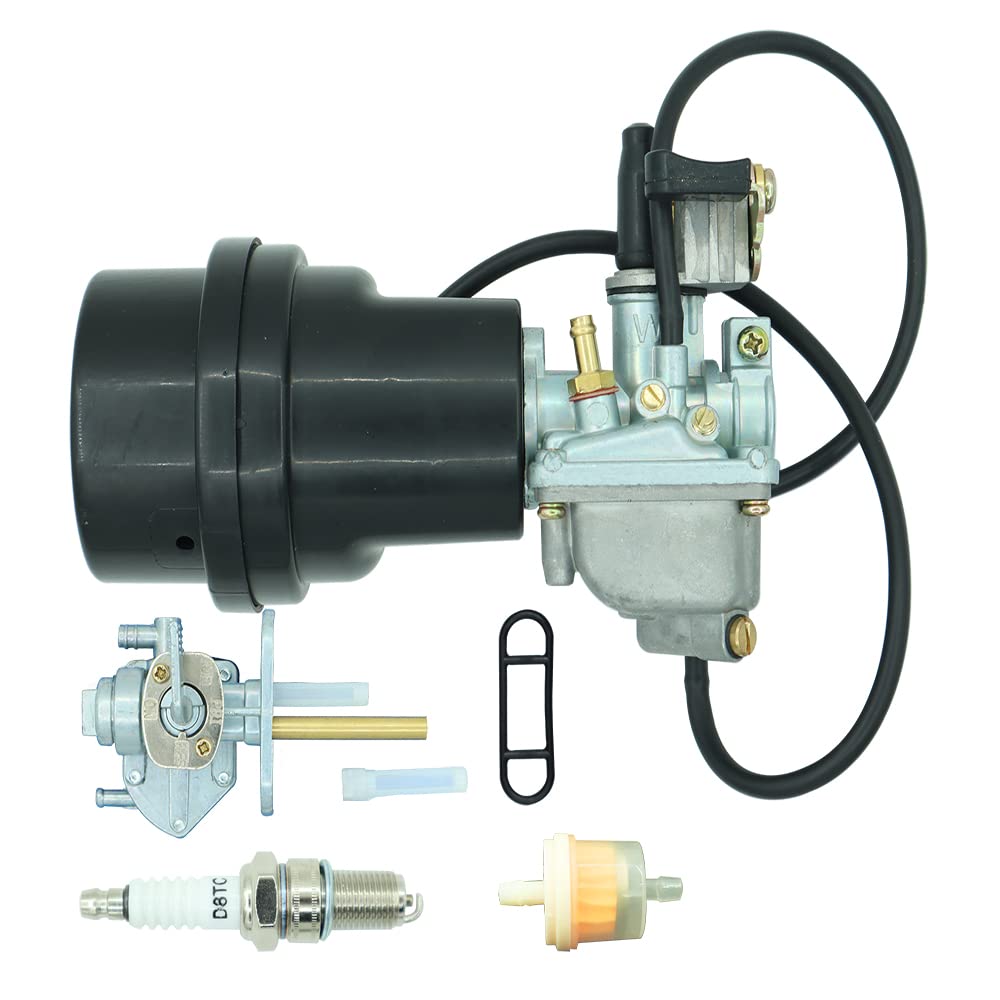 DABAZUALY carburetor with air box assembly for Suzuki ATV enhances throttle response