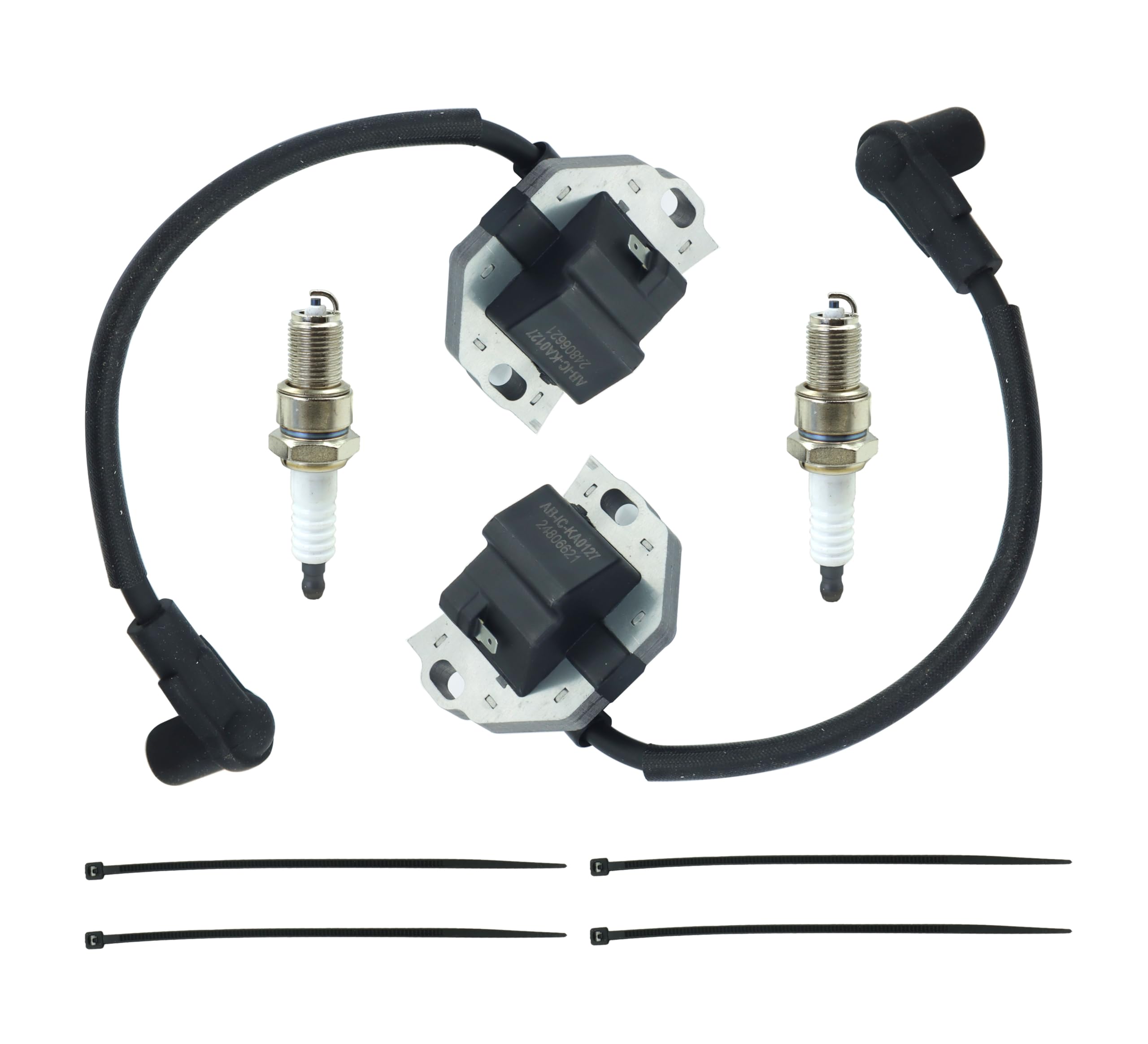DABAZUALY ignition coil 21171-0740 2-pack for Kawasaki engine ignition