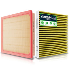 Dacall cabin air filter packaging shows OEM-like fit for Subaru Outback.