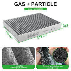 Dacall cabin air filter set for Qashqai maintains fresh cabin air