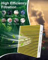 Dacall engine filter with multi-layer media supports steady airflow