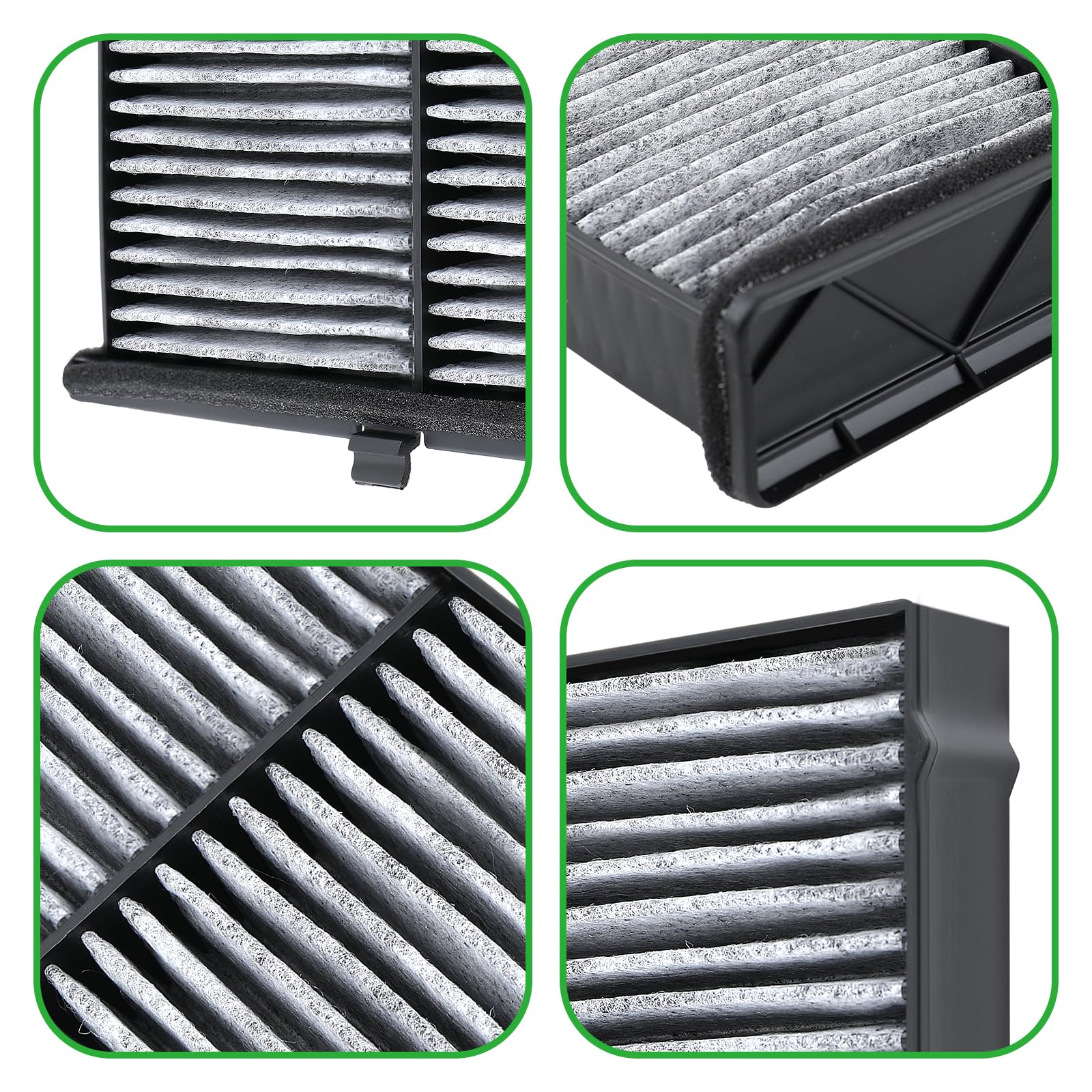 Dacall four-layer filtration close-up with carbon and microfiber.