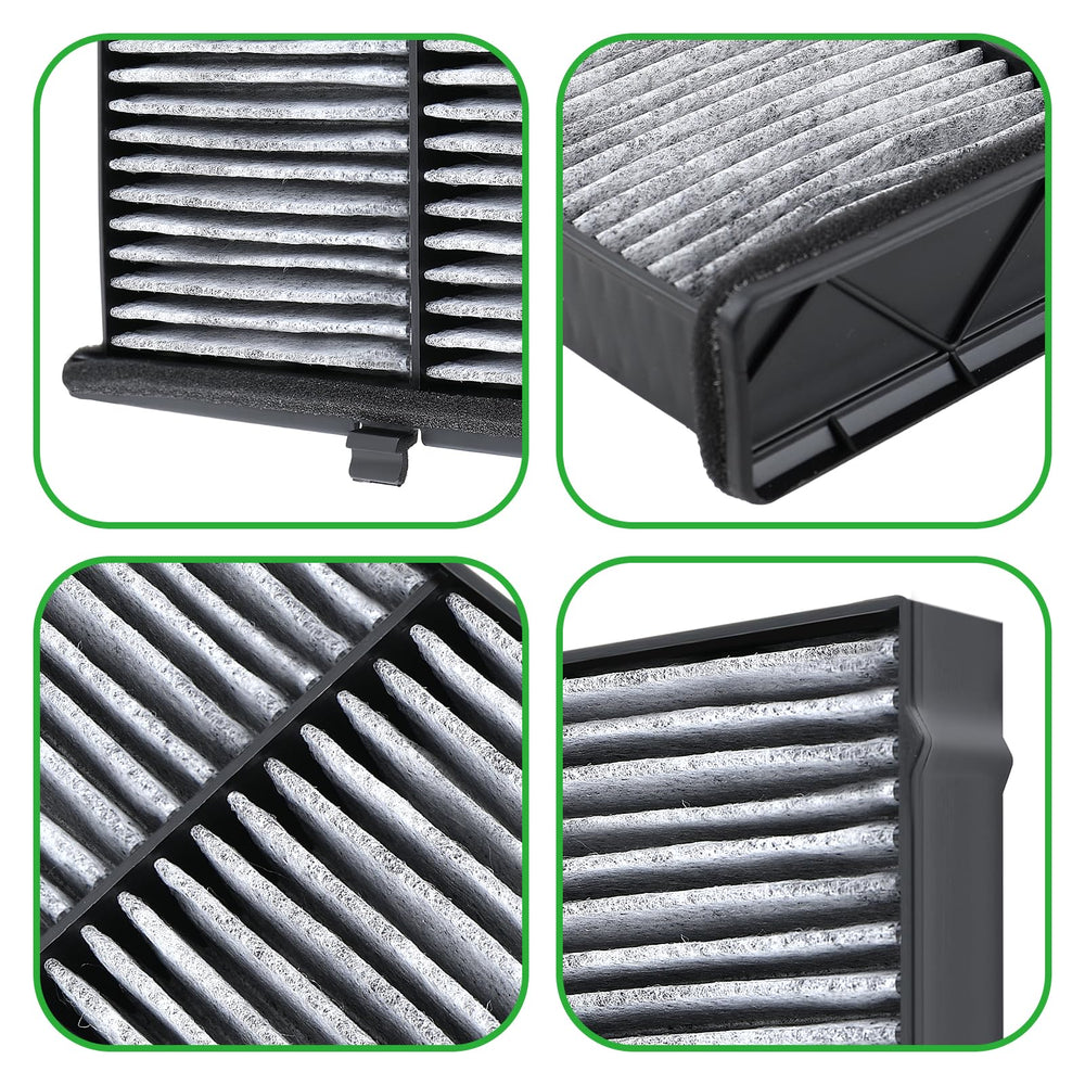 Dacall four-layer filtration close-up with carbon and microfiber.