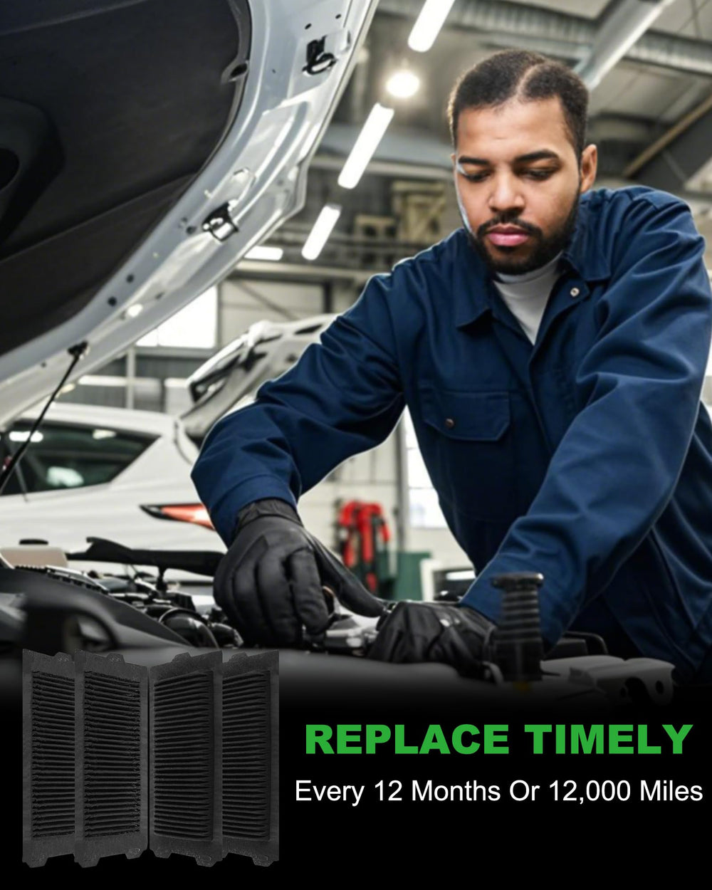 Dacall HV battery filter designed for Toyota Highlander Hybrid 2020–2024 installation.