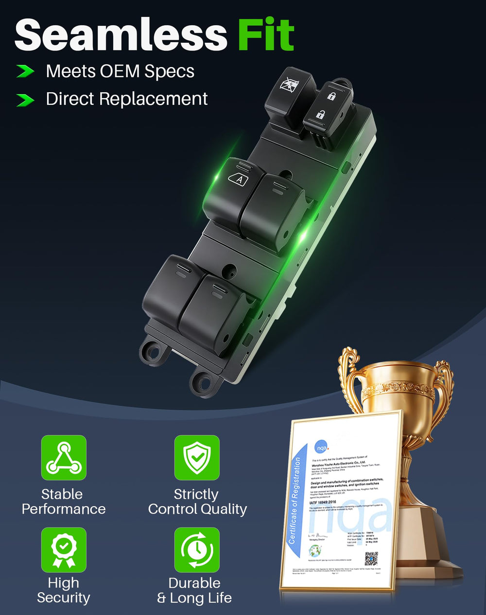 Plug-and-play Dacall Master switch ready for quick installation