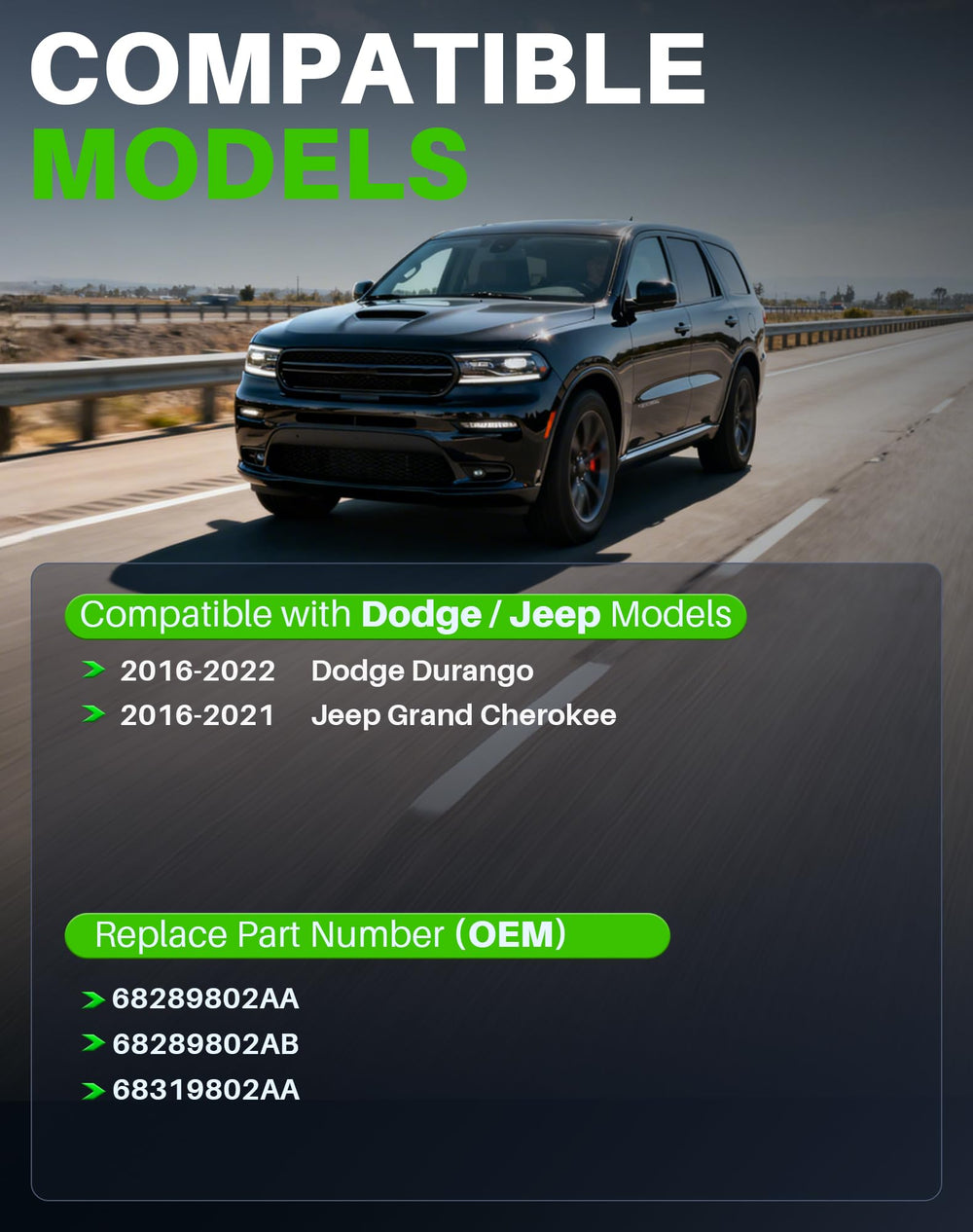 Dacall Master window switch for Jeep Grand Cherokee front left enables quick mirror and window adjustments.