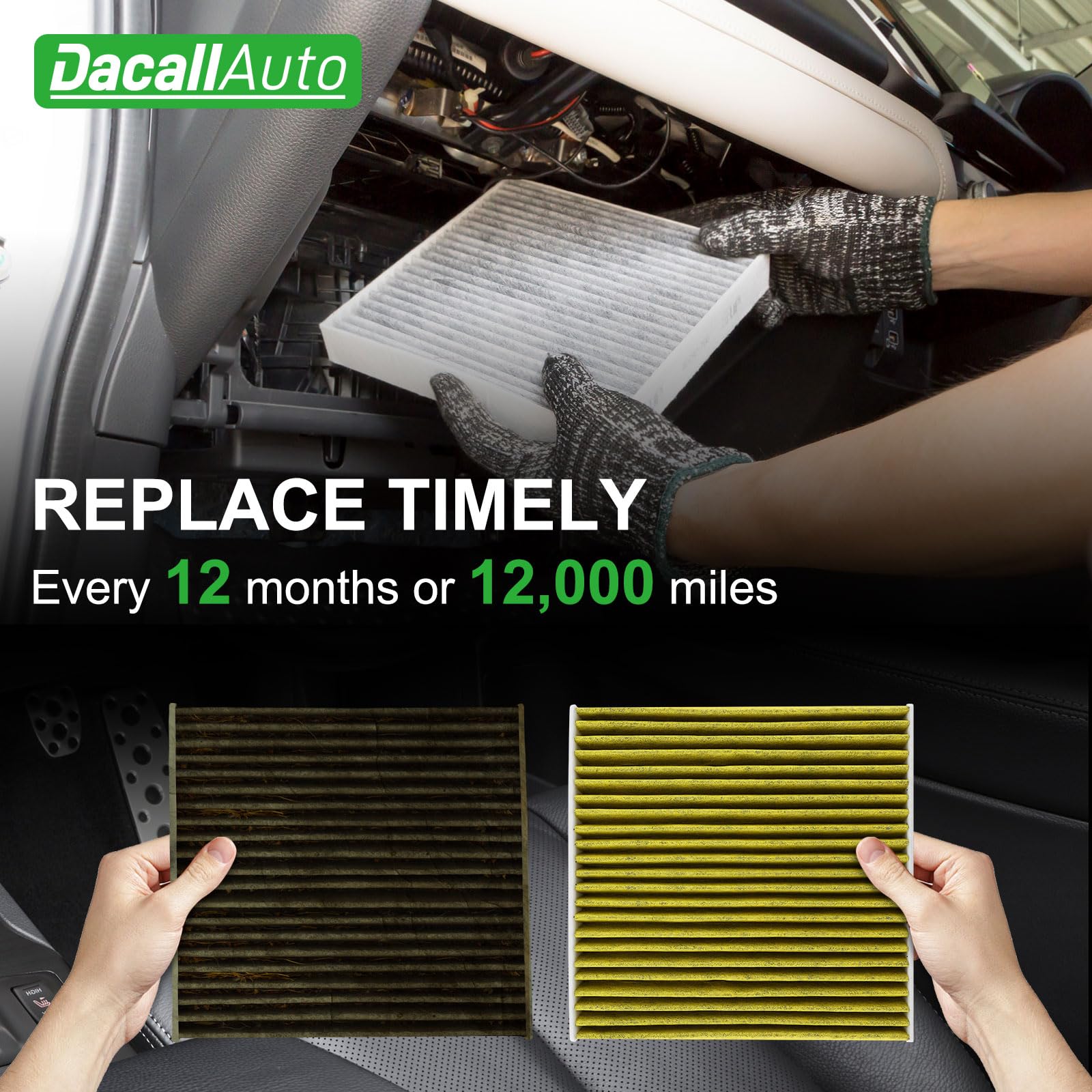 Dacall package includes all components for a convenient replacement project.