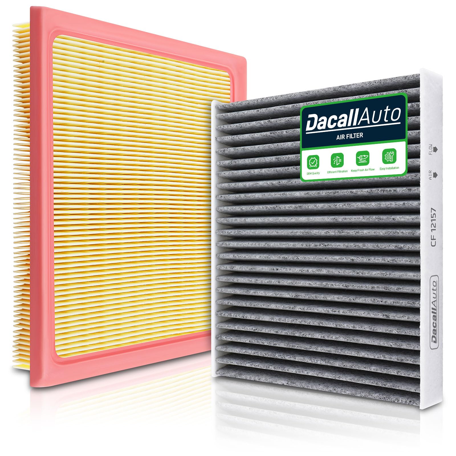 Dacall cabin filter CF12157 installed in a Subaru for cleaner air