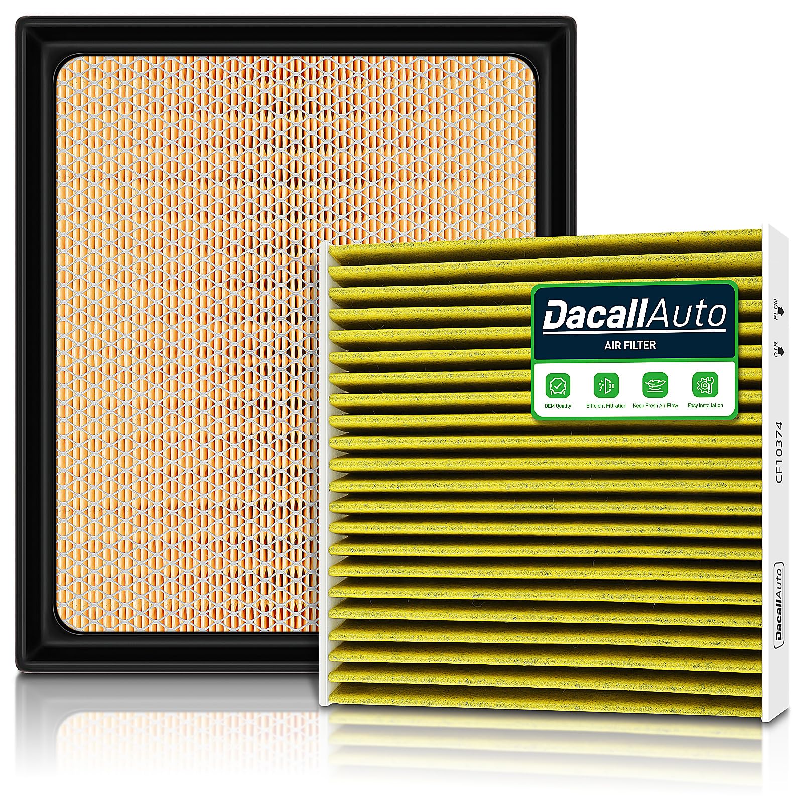 Dacall Tacoma cabin filter assembly ensures precise fit for clean cabin air.