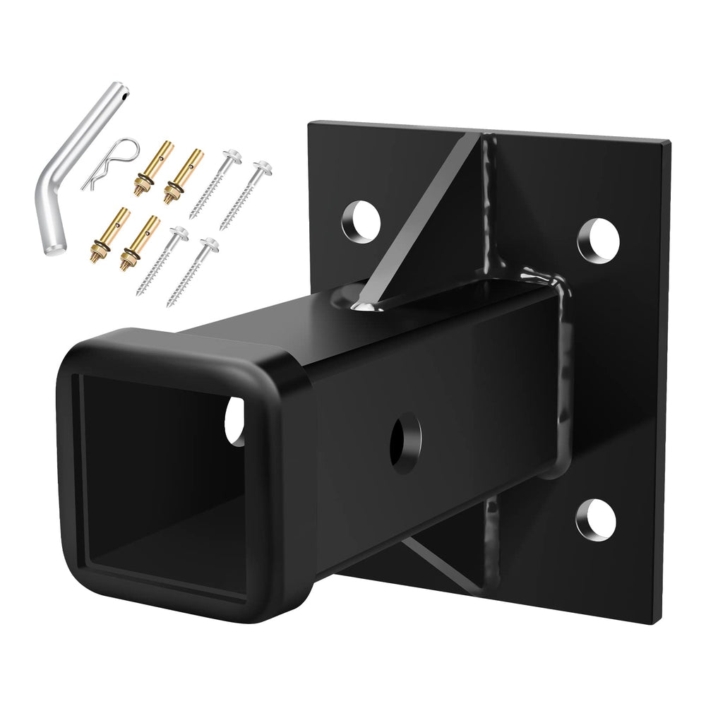 DACK Hitch Wall Mount with a 2-inch receiver for secure garage storage.