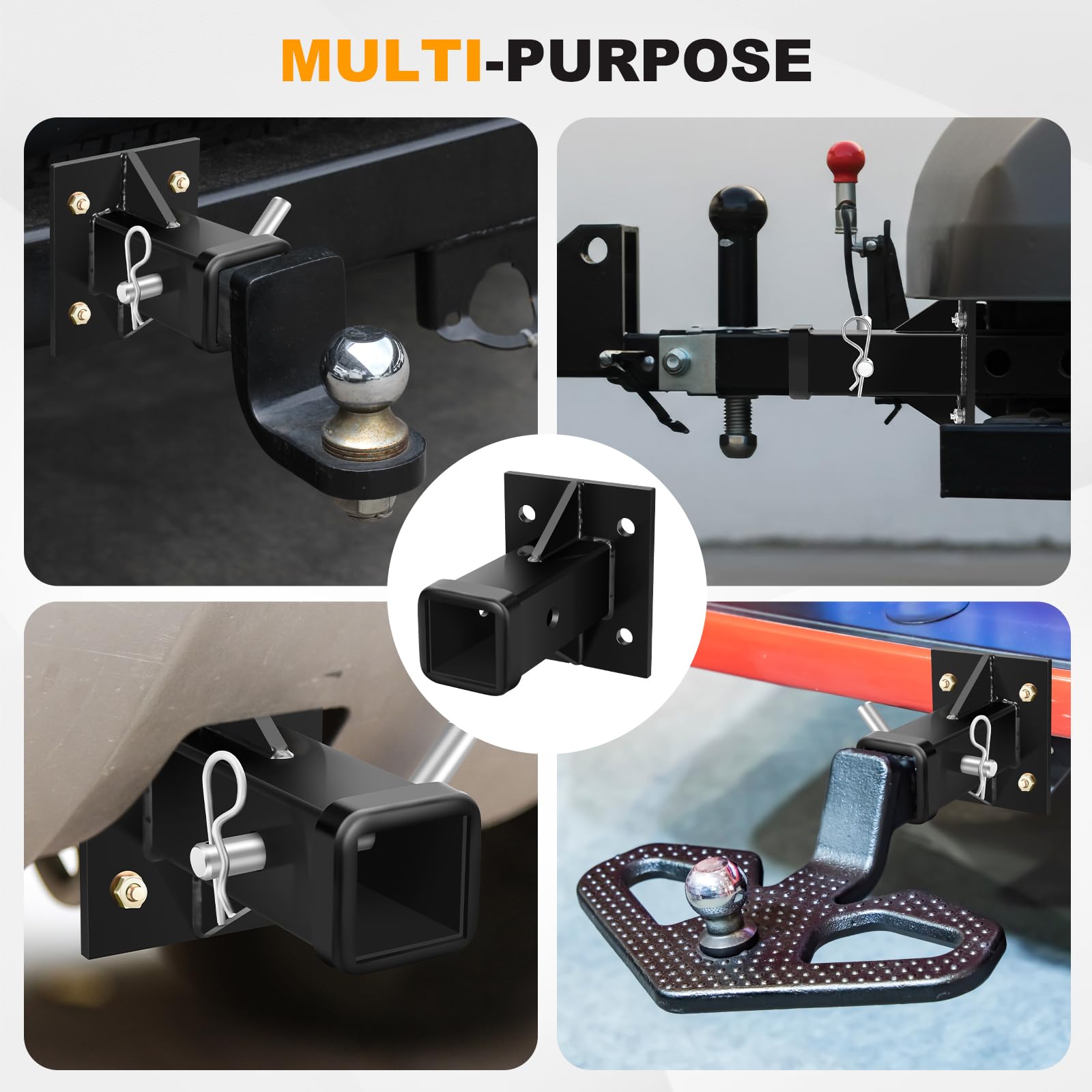DACK anti-sway pins provide secure attachment and reduced movement.