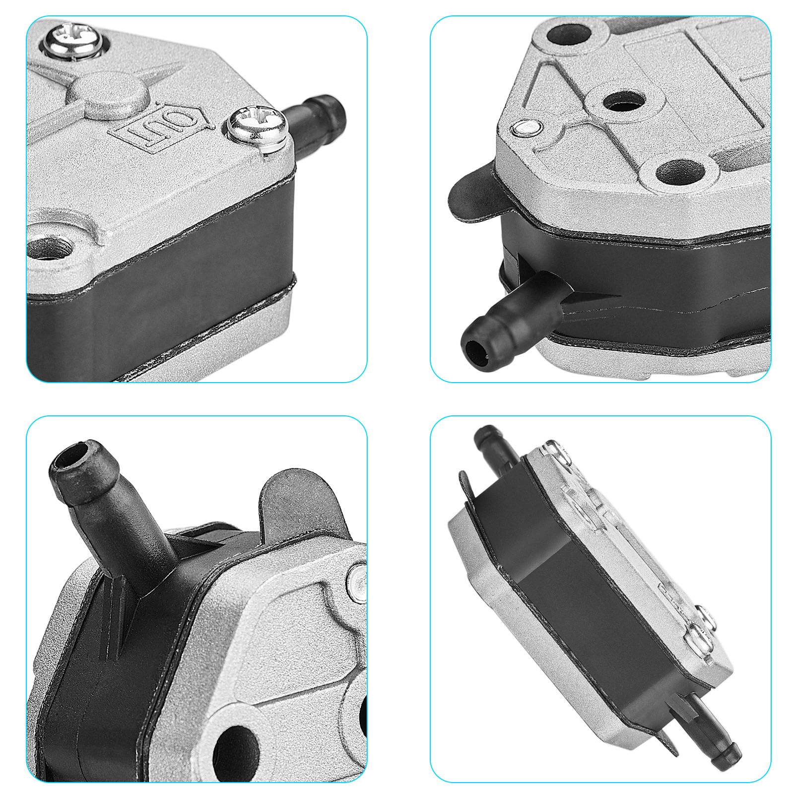 DAFGSEA Yamaha outboard fuel pump installation guide image highlights straightforward mounting