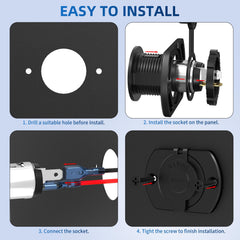 DaierTek 10A in-line fuse on red cable for added protection