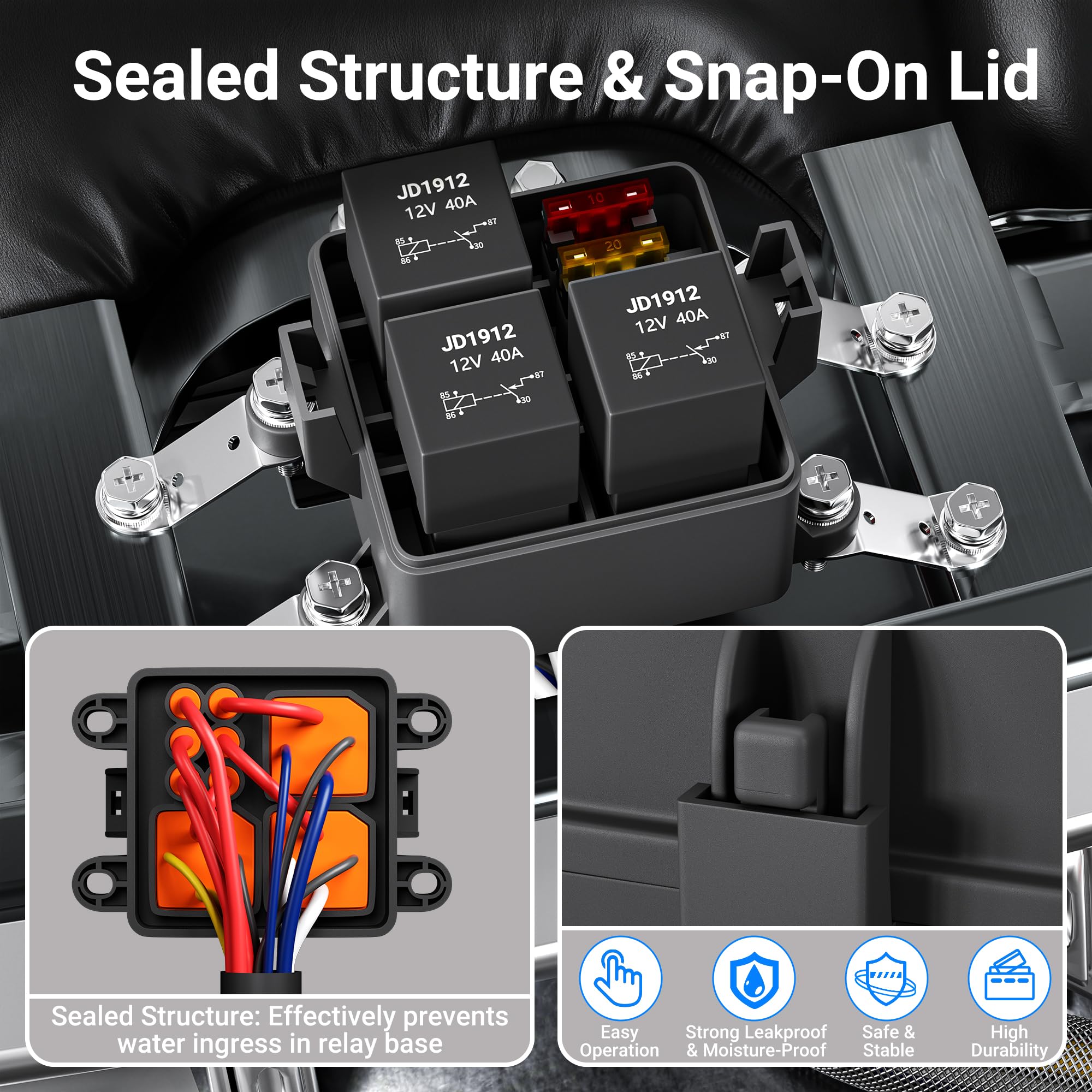DaierTek 12 AWG terminals support high-current loads for reliability