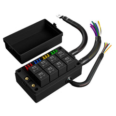 DaierTek 12V fuse box top cover protects circuits and blocks dust.