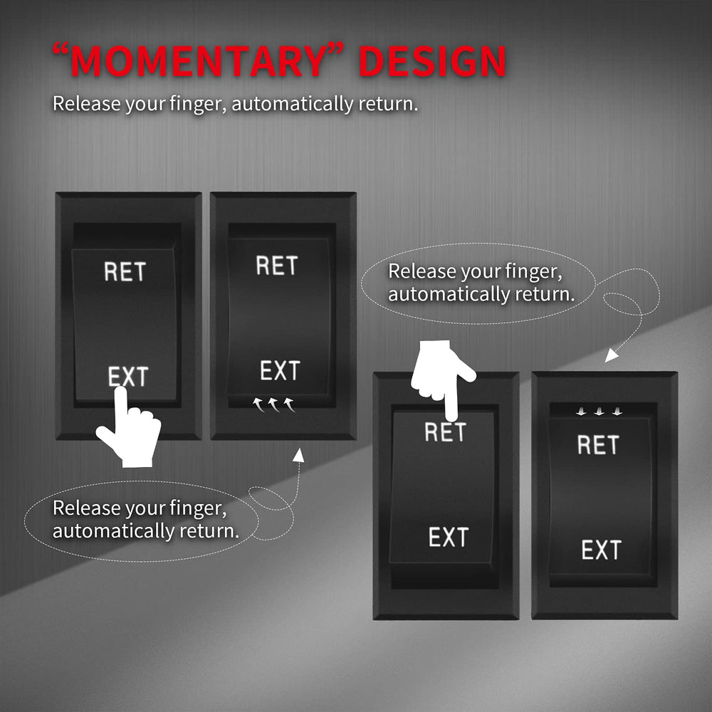 DaierTek 30A 12V DC RV switch demonstrates heavy-duty reliability.