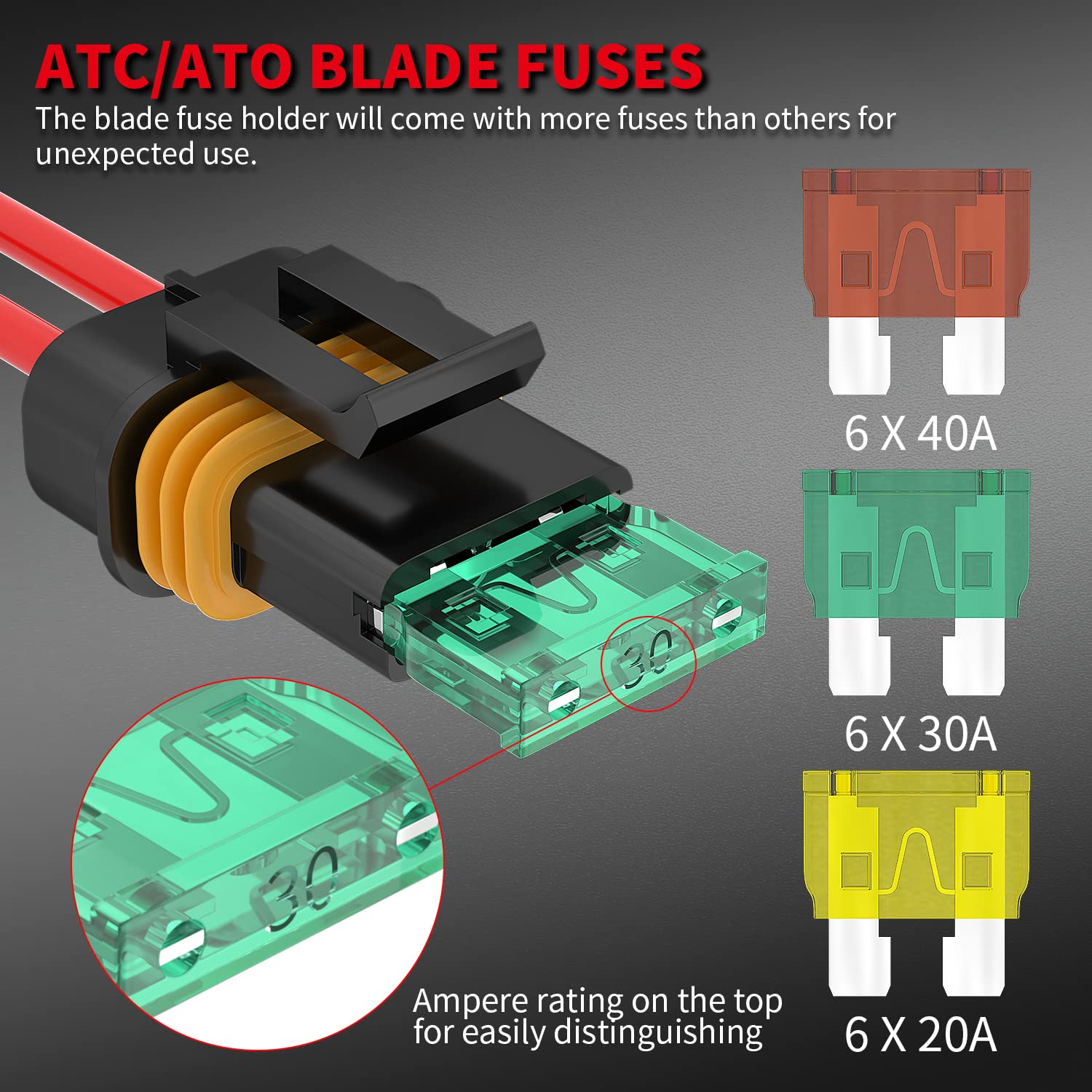 DaierTek fuse holder showing mounting hole and fixing screw