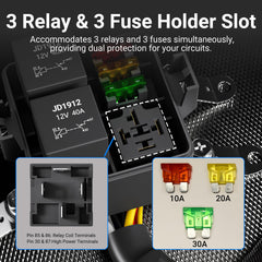 DaierTek pre-wired box with color-coded wires speeds installation and identification