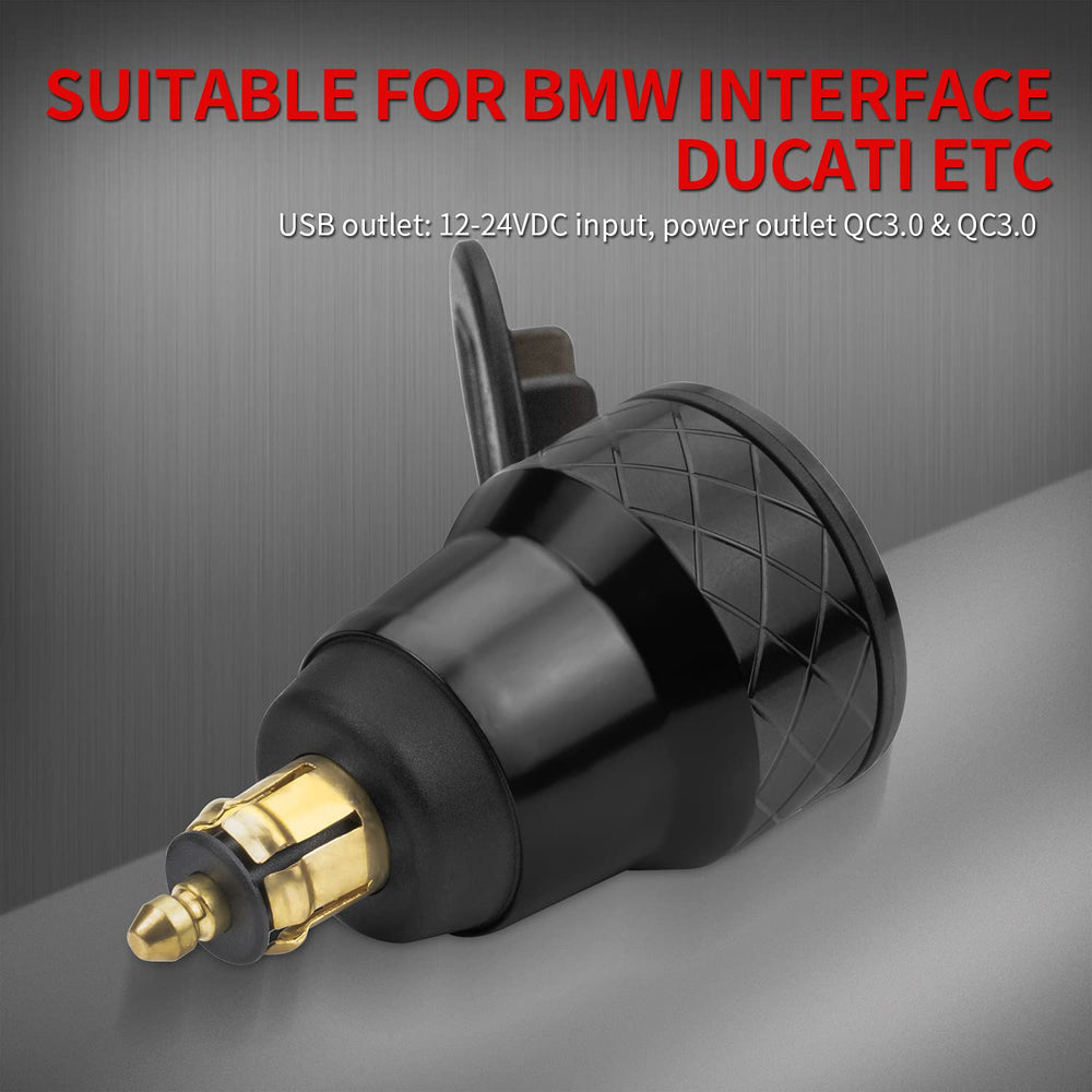 DaierTek quick-charge-3-0-ports for BMW, Triumph, Ducati bikes deliver fast power.