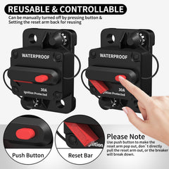 DaierTek surface-mount circuit breaker for quick installation