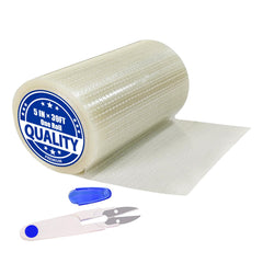 Daiphelim 5in x 39ft awning repair tape kit patching a canvas surface outdoors