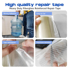 Daiphelim repair tape used on tarps and canvas for quick fix