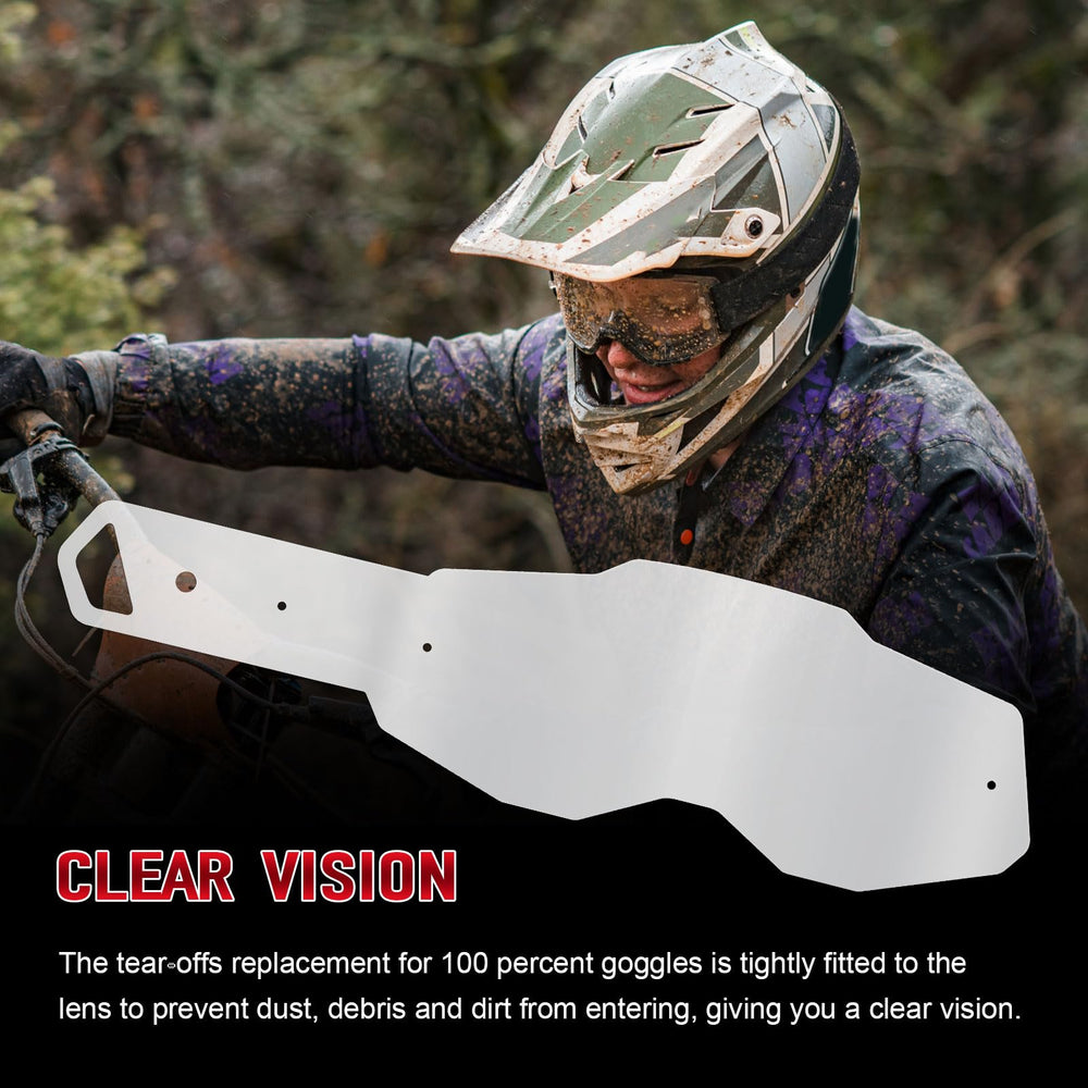 Dairrr Fuuu tear-offs are quick to replace in the field for uninterrupted viewing.