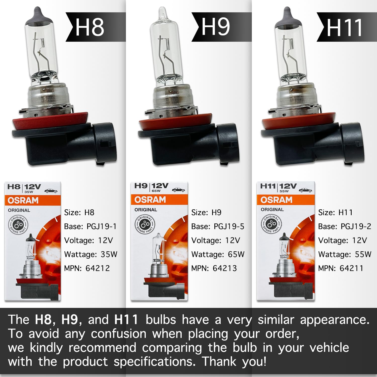 DAMA H9 64213 bulbs with PGJ19-5 base ensure precise fit and reliable performance.