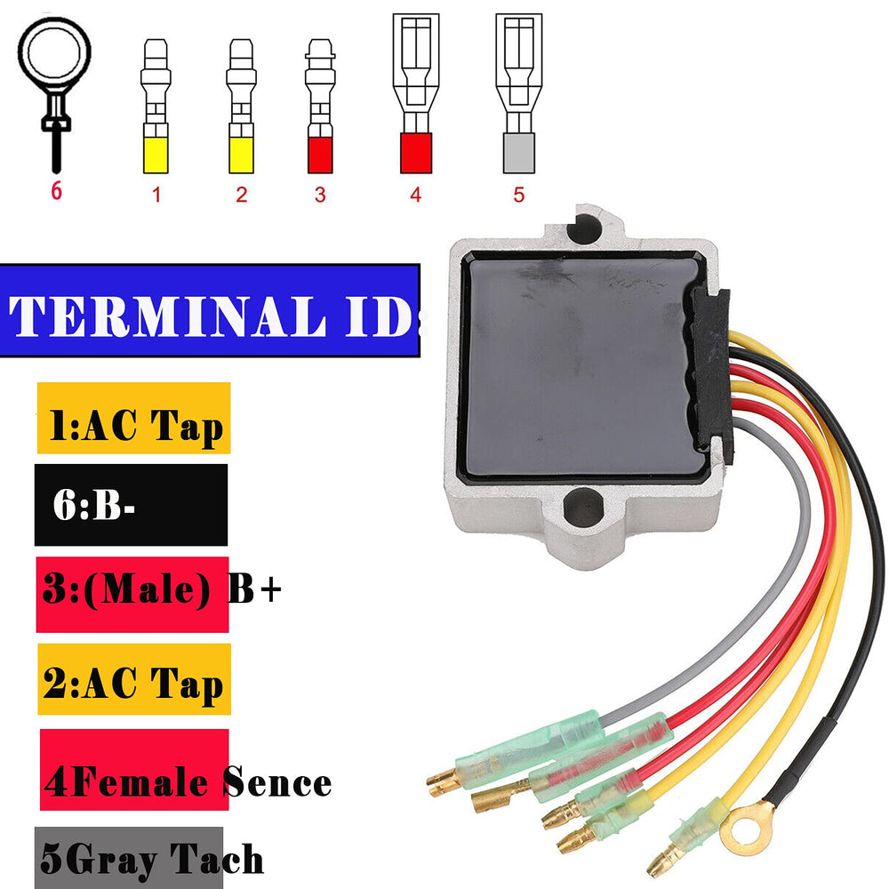 Danbojit 815279T regulator rectifier back view with wiring access