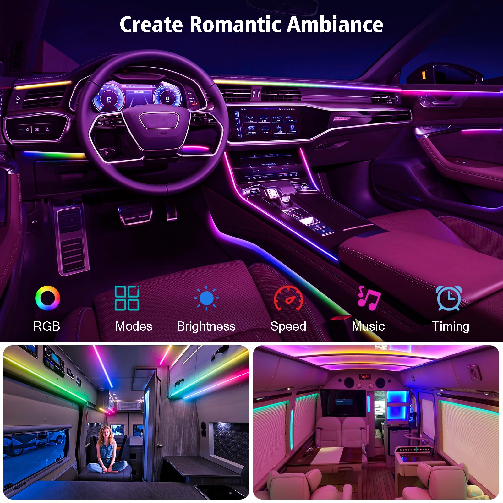 Danhh RGB music-sync mode adapts lighting to your soundtrack