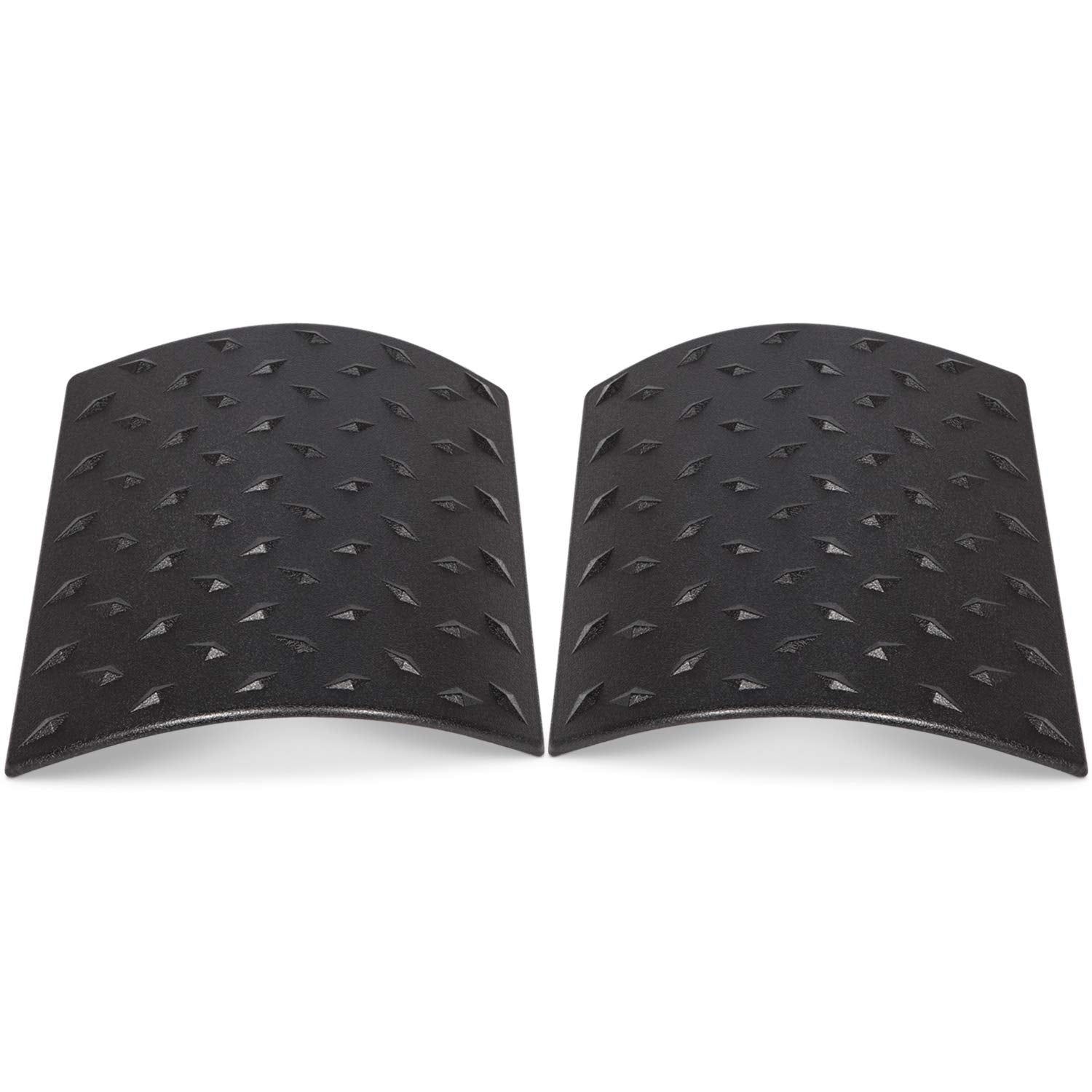 Danti black cowl guards on Jeep Wrangler JK front left protect paint on rugged trails