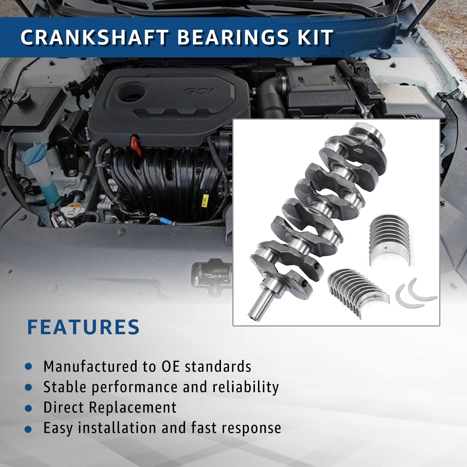 Thrust washers included with DanVard crankshaft kit ensures proper fit.