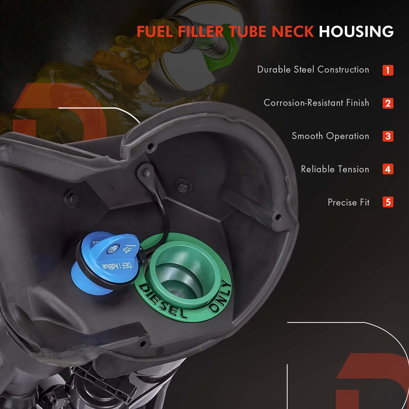 Daposhac capless housing assembly demonstrates reinforced construction for long-lasting durability.